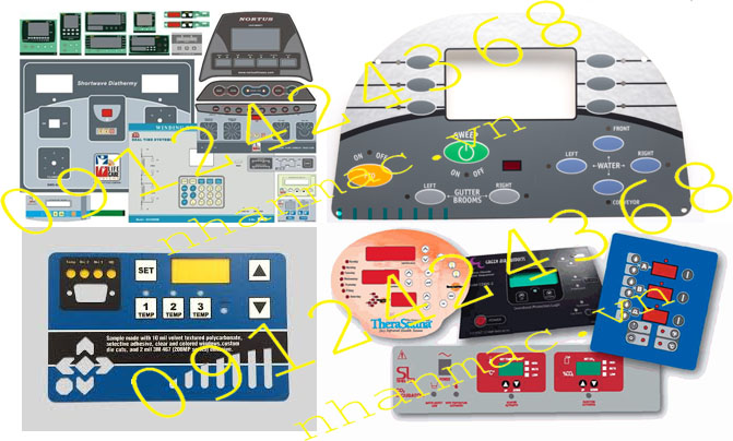 5-Tem nhãn mác decan phím bấm mềm  hệ điều khiển điện tử 3