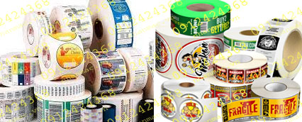 LTN21- Labels tem nhãn mác in trên vật liệu decal giấy decal nhựa  được in và xuất đến khách hàng theo dạng để nguyên cuộn