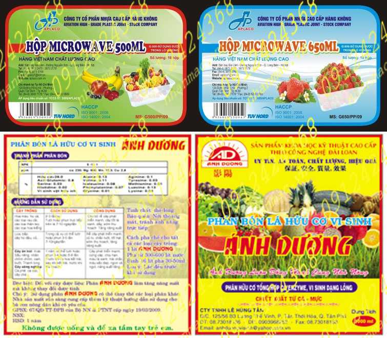 LTN24- Labels tem nhãn mác in trên vật liệu decal giấy decal nhựa in ấn theo phương pháp in Offset có-CP