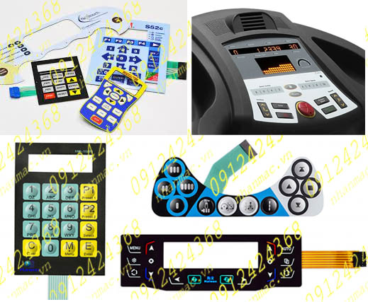 MBRS12- Bàn phím nút bấm công tắc màng Membrane Switches - Keypad đa dạng KT