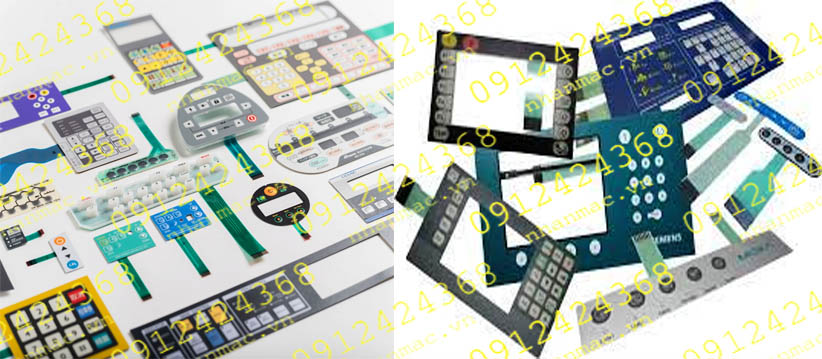 MBRS25- Bàn phím nút bấm công tắc màng Membrane Switches - Keypad  thông thường