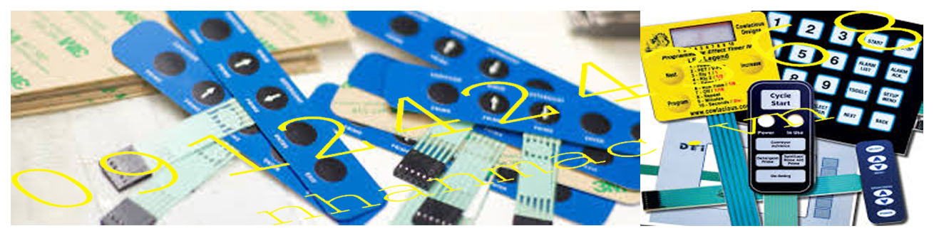 TMB1- Tem nhãn mác Decal mạch dẻo in mực nano bạc làm modul phím nhấn hệ điều khiển được công ty Thiên lương sản xuất
