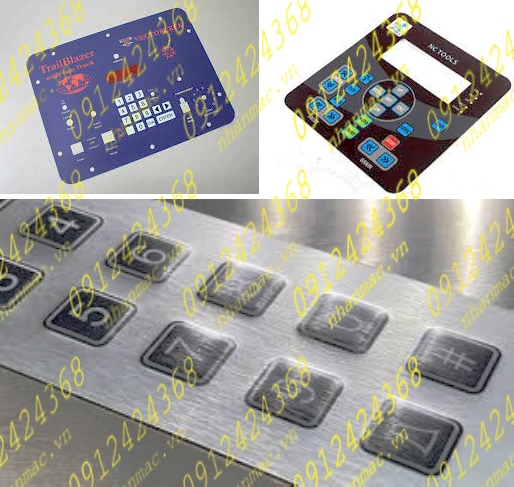 TPGO4- Tấm phủ đồ họa Keypad Graphic Overlay bộ điều khiển điện tử trải nghiệm người dùng