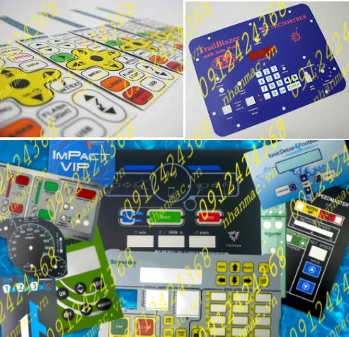 TPGO6- Tấm phủ đồ họa Keypad Graphic Overlay bộ điều khiển điện tử bổ sung các chức năng mới